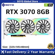 RTX 3070 8GB RTX 3070 8GB SOYO Graphics Card GTX 1660 Super RTX 2060 Super 3070 3080 NVIDIA 8GB Gaming GPU GDDR6 Video Cards Support Desktop GPU