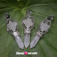 Clearquarter Pendant Clear Quartz Hanuman's Fangs