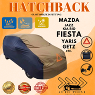 CAR COVER FOR HATCHBACK, KIA RIO HB,  HONDA JAZZ , FORD FIESTA , ETC...