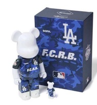 Medicom  Bearbrick  F.C.R.B  x  MLB  Be@rbrick  100%  +  400%