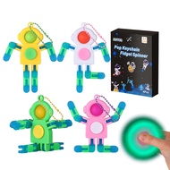 ZQFTZQ Astronaut Pop Transformable Fidget Spinner - Adult Fidget Spinner Keychain deformable Robot F