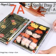 Sushi tray food cake tray code 7A / 7B size 21.5 x 13.5 x 5cm unit