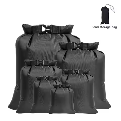 6 PCS Outdoor Waterproof Bag Dry Sack for Drifting Boating Floating Kayaking Beach Waterproof Beach 