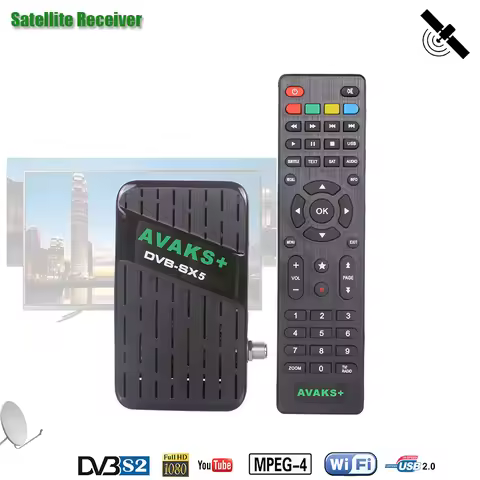 HD Digital Satellite TV Receiver DVB SX5 Receptor Satellite Receiver Full HD Digital 1080p DVB S2 FT