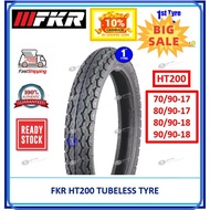 ⭐ [100% ORIGINAL] ⭐ TUBELESS FKR MOTORCYCLE TYRE HT200 ( BUNGA TT100 ) 7090-17, 8090-17, 8090-18, 90