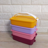 Tupperware click to go rectangular with gift rantang makanan