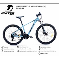 27.5 inch united monanza 4.0 alloy frame adult mountain bike shimano 24 speed disc brake high qualit