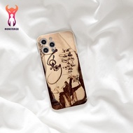 Square edge camera protection case with live calligraphy painting for iphone 6/8/7/plus/x/xr/xsmax/1