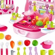 Kids Toys Kitchen Ware Suitcase Set - Little Kids Cooking Toys - Kids Toys