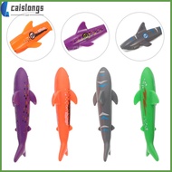 🧸 4Pcs Assorted Color Shark Swim Toys 5.50X0.79X0.79in for Sight Development