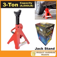3 Ton Heavy Duty Garage Jack Stands (6,600LB) Capacity