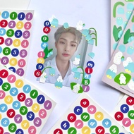 Candy alphabet circle sticker/ letter dot sticker/ aesthetic letter sticker