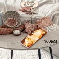 LOVIVER 100x Paper Food Boats Food Serving Boats Packaging Tray Heavy Duty Serving Trays for Taco Bu