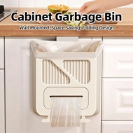 Can Bin Foldable Garbage Bin Kitchen Mounted Trash With Bin Bag Dispenser 7/10L