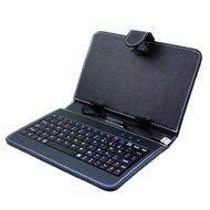 STOCKTablet 8/10 /12inches Micro USB Wired Keyboard With PU Leather Case For Android Tablet