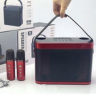 Loa karaoke YS-219 có 2 micro không dây kiêm Bluetooth ( Hàng Chính Hãng )