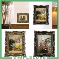 [Simple] SiaBiced Resin Photo Frame 5x7 Tabletop and Wall Hanging Display Frame Ornate for