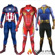 The Avengers Superhero Iron man Captain America Hulk Bla Panther Thanos Costume Suit Adults Children Kids Cosplay Clot