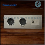 Panasonic Double Socket + TV Antenna Jack + Telephone / Two Sockets + TV Module + Telephone Panasoni