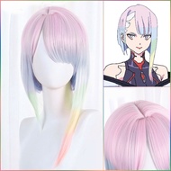 Cyberpunk- Lucy Hair Rainbow Ombre Cosplay Wig