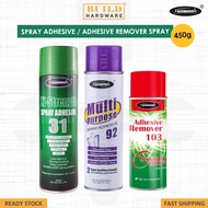 SPRAYIDEA 31/92/103 450g/600ml/550ml Adhesive Spray Remover Glue All Multi Purpose High Strength Hea