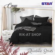 KATUN Hiro Cvc Single Cotton Bed Sheet 90x200 No. 4 Plain Abstract Aesthetic Elegant Character Motif