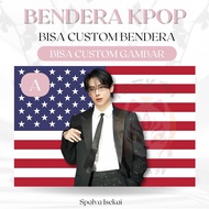 AMERICA KPOP IM SIWAN Flag KPOP POSTER/ KPOP FLAG/ Im Woongjae KPOP Tapestry/ Kpop Tapestry/ KPOP AM