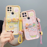 Casing Oppo A15S / A15 / CPH2085 / CPH2179 4G TPU 3D kartun telefon bimbit dengan tali tangan XXTYGZ