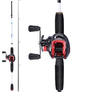 ชุดรอกตกปลาเบ็ดตกปลา FRRTC 1.6M/1.8M Joran Pancing Cetak เบ็ดตกปลา7.2:1รอกตกปลาหล่ออัตราทดเกียร์สำหร