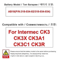 Mobile Data Terminal Battery 4400mAh Premium Replacement For Intermec CK3 CK3X CK3A1 CK3C1 CK3R AB18