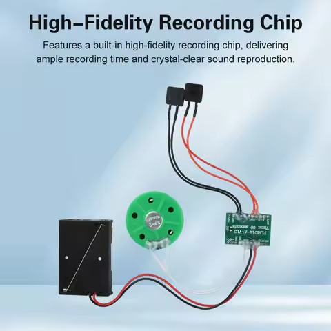 Dual-Button Recording Module 60-Second Voice Message Recorder For DIY Electronic Card Sound Recordin