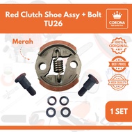 MESIN MERAH Red Clutch Plate TU26 Clutch Shoe Assy Bolt Bolt Engine Sprayer Pest 2-stroke 3WZ4 777 7