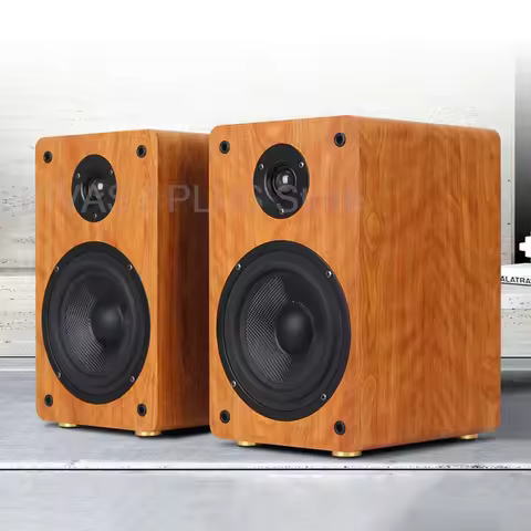 6 inch Bookshelf Speakers HiFi 2x75W Wooden Audio 2 Way Passive Sound Box 8ohm Loud Speakers For Hom