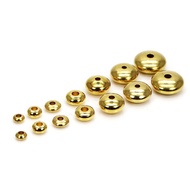 Brass Plain Abacus Beads Bracelet Spacer Flying Saucer Beads Copper Spacer Beads DIY Accessories Bea