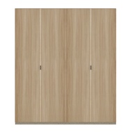 SB Design Square SB FURNITURE ตู้เสื้อผ้า ขนาด 200 ซม. รุ่น Wardrobe PlusสีRio Brown ตัดสี Valley Oa