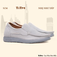 [5CM] Men's Height Increasing Shoes T&Tra T163 Gray - Light as Slippers