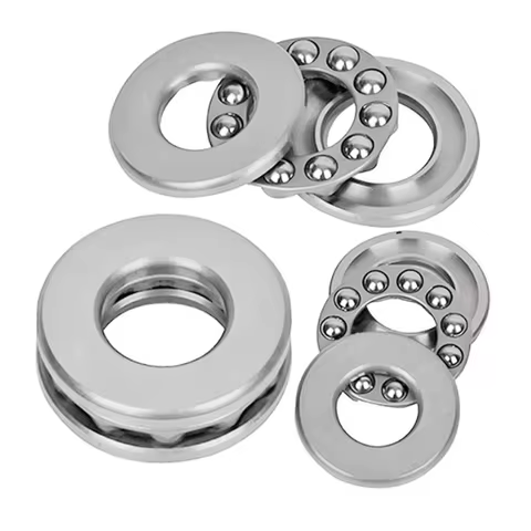 Steel Ball Thrust Bearing Stainless Steel Flat Pressure Bearing, Internal Diameter 8, 9, 10, 12 mm, 