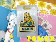 ☆POMER☆日本Disney store絕版正品  愛麗絲夢遊仙境  Alice 夾子 安全別針 兩用款 文件夾 徽章