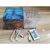 Summer Affordable Ocean Wave Projector Light, 16-Color Luminorthe Cube & App Remote,