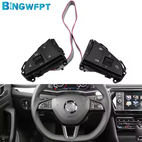 3VD 919 719 A Multi-Function Steering Wheel Buttons Control Switch For Skoda Octavia A7 Superb Kodia
