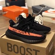 High Quality YEEZY BOOST 350 V2 Black Red Black Black Good Match Coconut Sneakers Work Shoes Men Wom