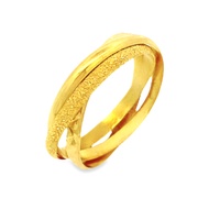 Top Cash Jewellery 916 Gold Triple Design in 1 Ring