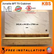 (FREE Installation+Shipping) KBS Jonelle 8FT TV Cabinet / Wall Mounted Entertainment Center / Hangin