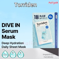 Torriden DIVE IN Low Molecular Hyaluronic Acid Facial Serum Sheet Mask Pack torriden mask 10ea help