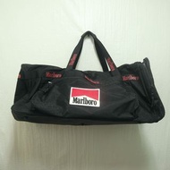 三件7折🎊 Marlboro 旅行袋 斜背包 肩背包 手提包 旅行包 大容量 黑 極稀有 老品 復古 古著 Vintage