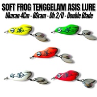 SOFT FORG ASIS LURE TENGGLAM MODEL SIZE 4CM WEIGHT 8GRM HOOK 2/S0 KESTING BAIT