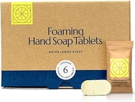 CLEANOMIC - Foaming Hand Soap Tablets (6 Pack) - Foaming Hand Soap Refills, Foam Soap Refill, Hand Wash Foaming Soap Refill Tabs, Foaming Soap Tablets (Meyer Lemon)