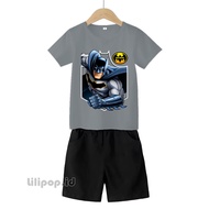 Sunchery Children's Clothes Stelan T-shirt 3/4 bat man Boys Girls Ages 2 - 7 Years Daily Shorts
