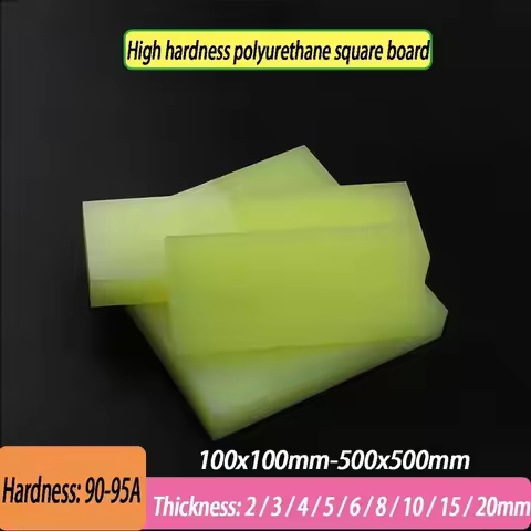 Wear-Resistant PU Board High Hardness 90-95A Polyurethane Sheet 2-20mm Thick In Stock Custom Size Pr