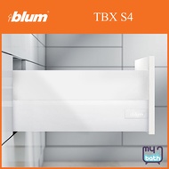 Blum TBX S4 TANDEMBOX High fronted drawer, with BOXCAP - Silk White